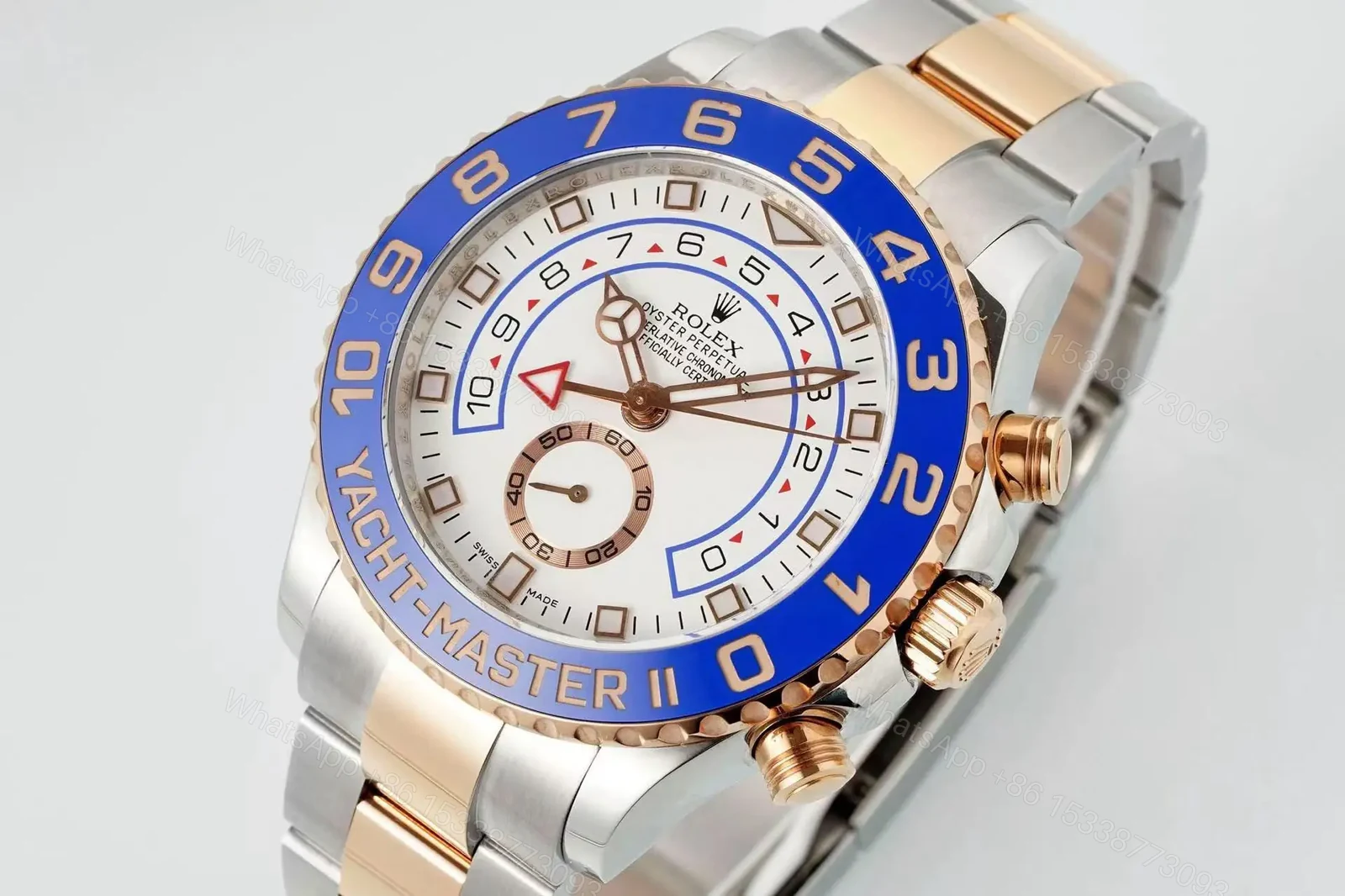 View 8 of Replica yacht master 2 Everose Yacht-Master White 116681