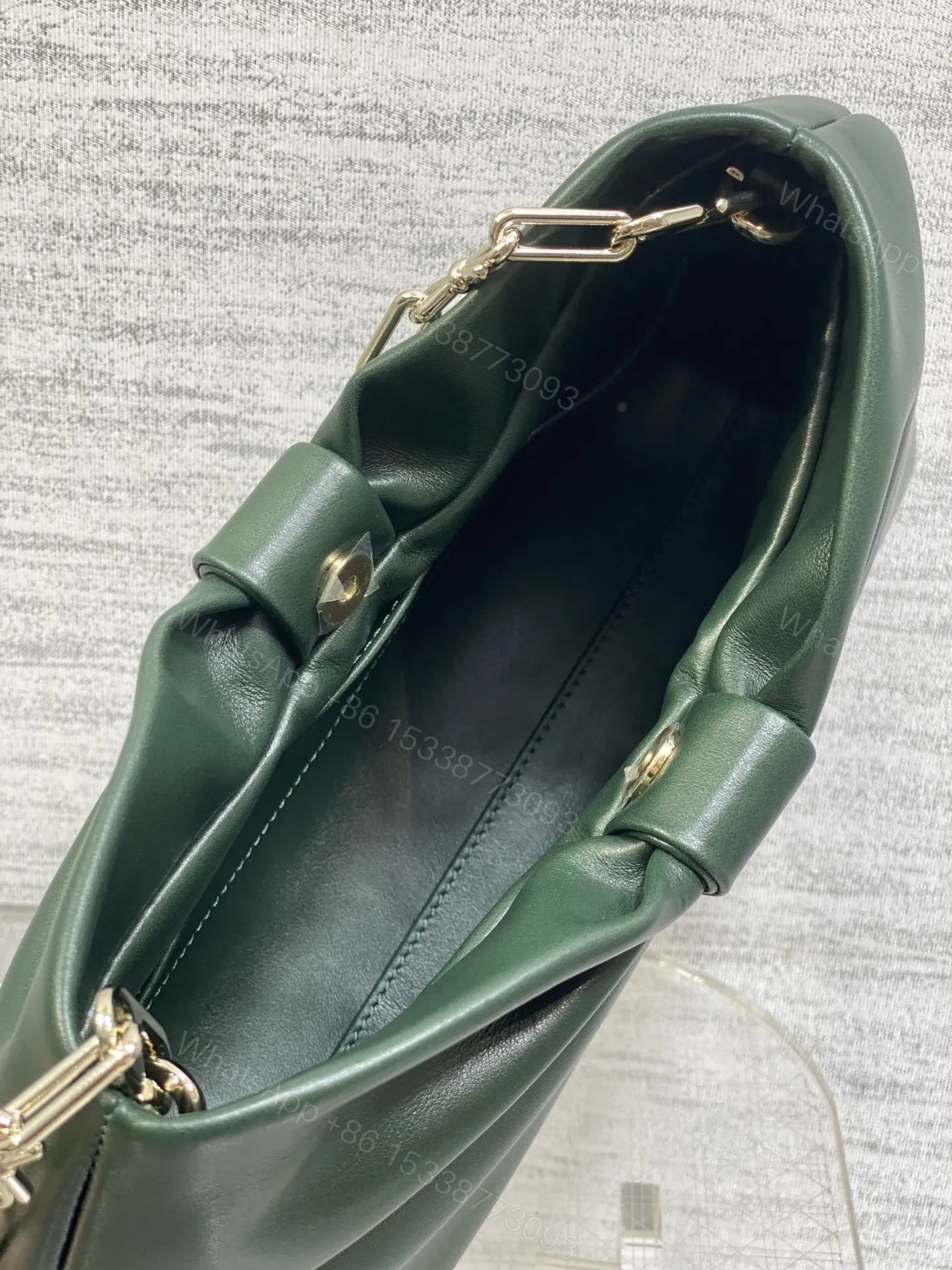 View 7 of Dior Bow Bag Small Dark Green