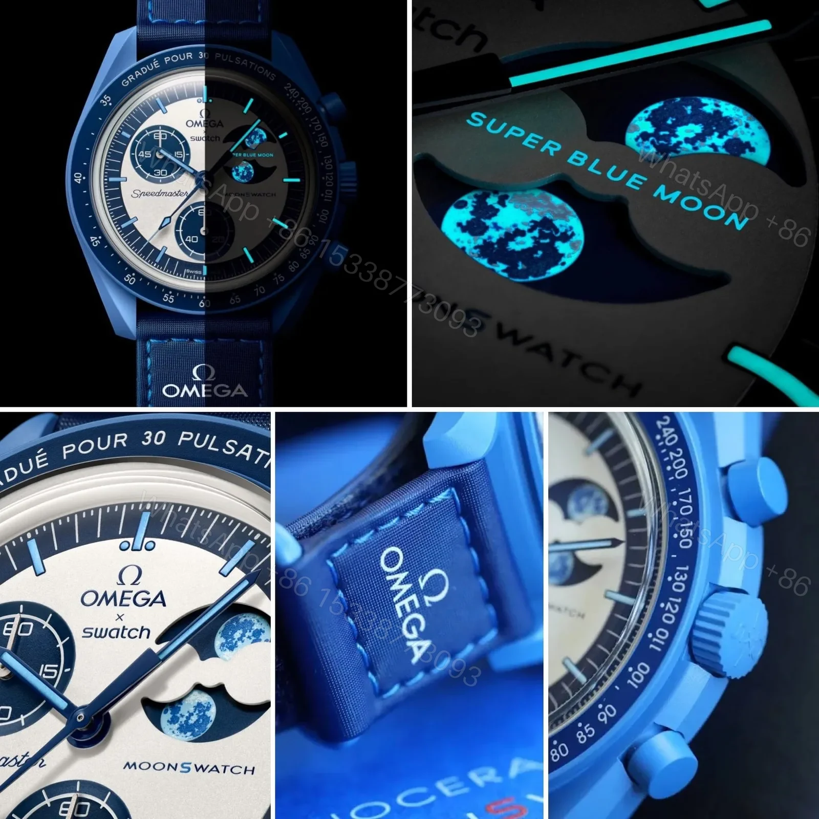 View 7 of Swatch x Omega Blue