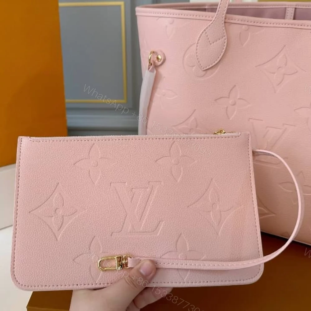 View 4 of Louis Vuitton Neverfull Full MM Pink 43Cm