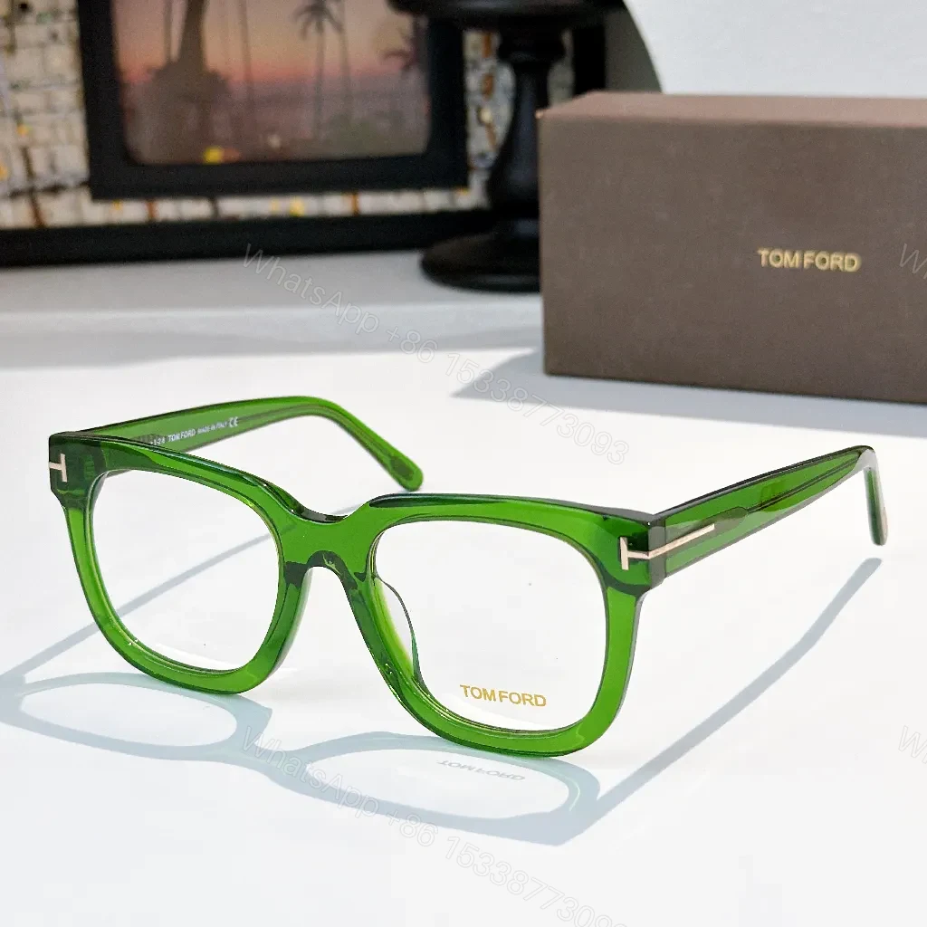 View 9 of Translucent Gray Acetate Rim Glasses with Gold Accents