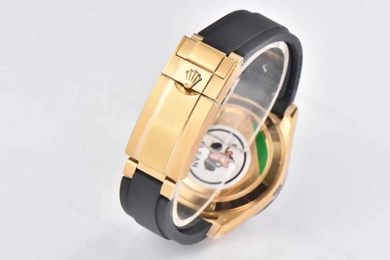 View 5 of EW Factory Clean Factory CLEAN Rolex Daytona Gold Black Rubber Strap