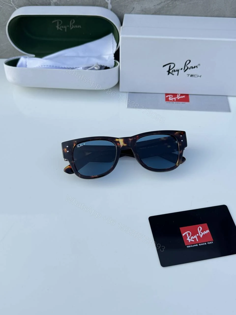 View 3 of First Copy RayBan 0840 Tiger Blue UV Protected Premium Sunglasses Luxury Eyewear