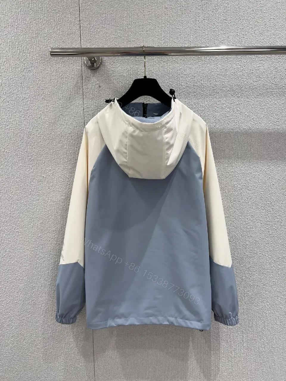 View 5 of Color-Block Windbreaker with Subtle Luxe Details