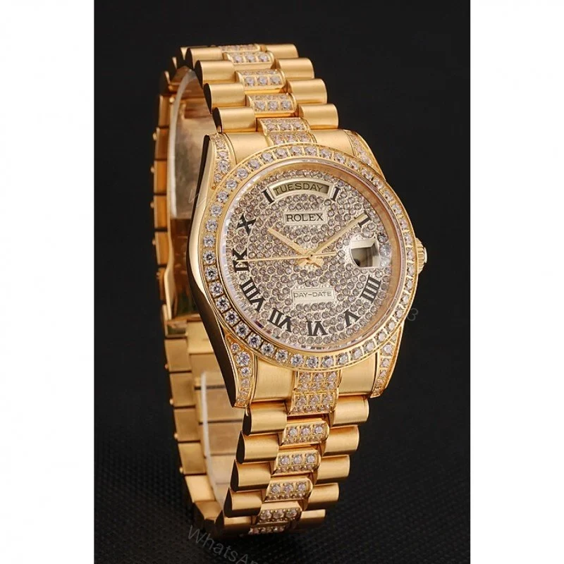 View 2 of Superclone Rolex Day-Date Gold Dial 1453956 37 mm