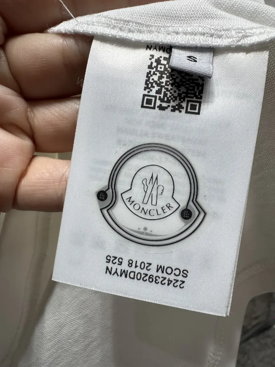 View 3 of White Cotton Crest Tee: Modern Luxury, Relaxed Fit