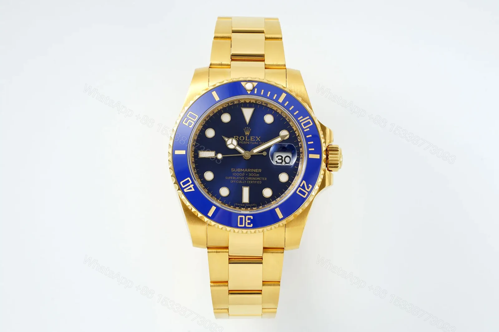 Rolex Submariner Date Yellow Gold Blue 116618LB-0003 — view 1