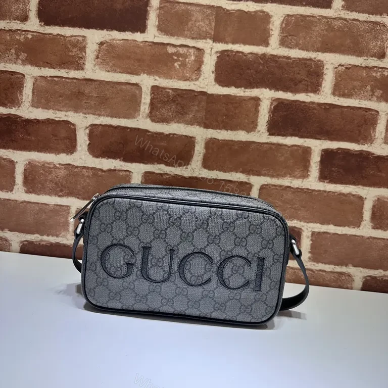 Black Canvas G Crossbody: Structured Signature Bag — view 1