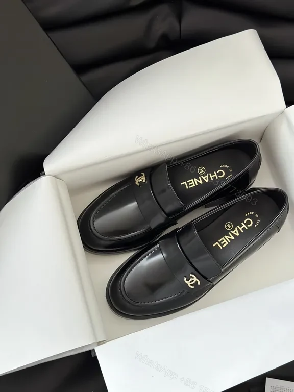 View 7 of Chanel-Inspired Leather Mules with Gold Buckle, Luxury Everyday