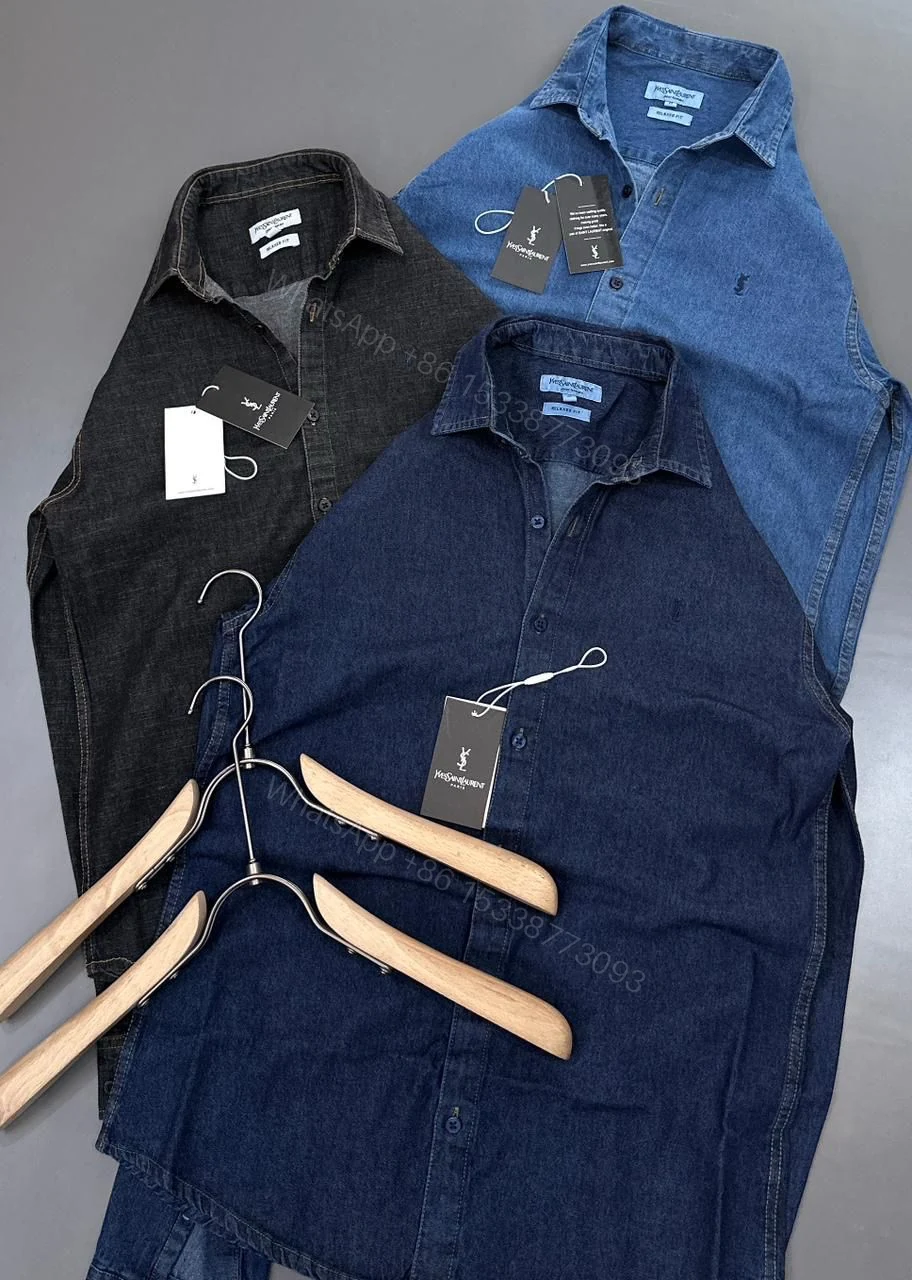 View 4 of First Copy YSL Premium Denim Shirt