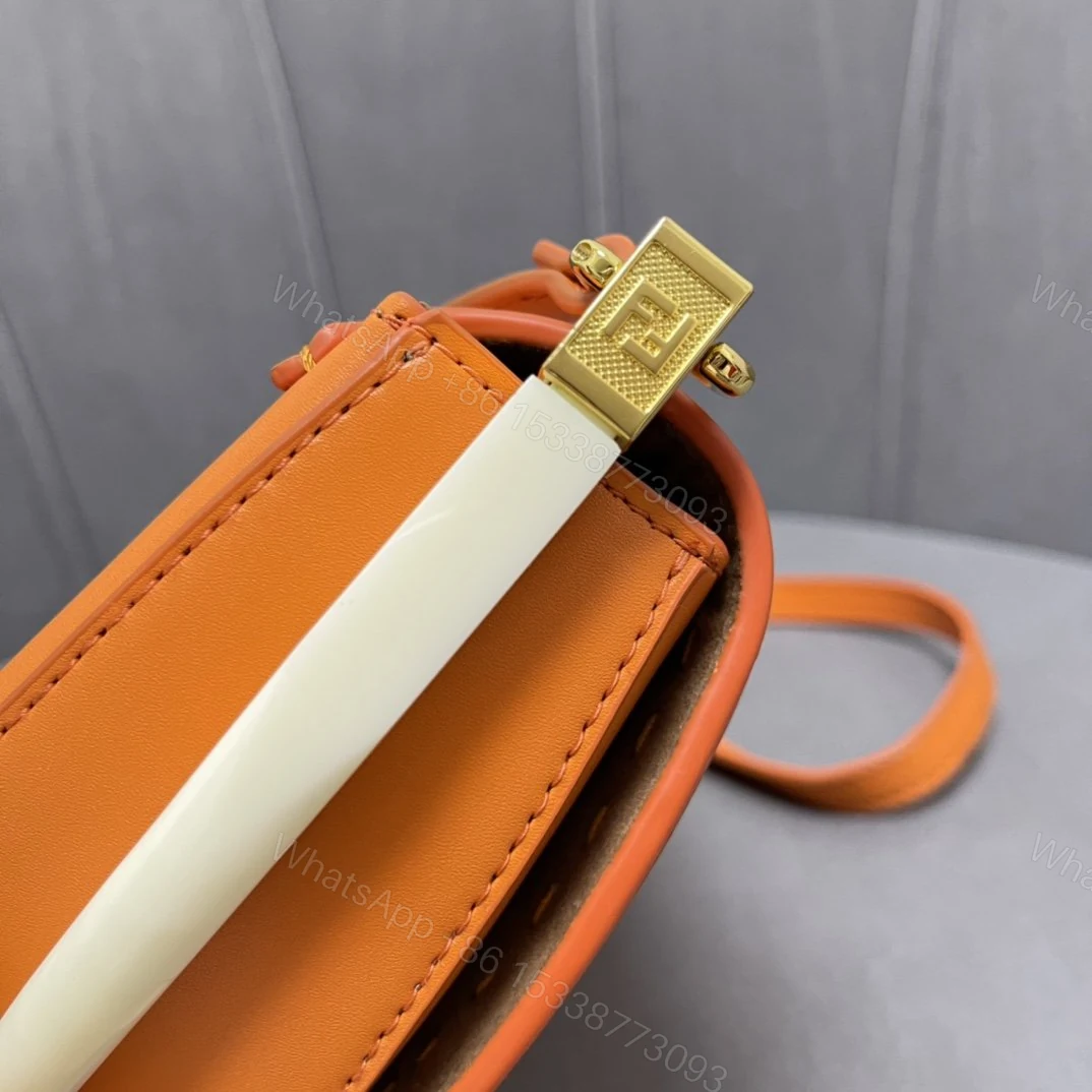 View 3 of Fendi Moonlight Clementine Orange Satchel Crossbody Bag