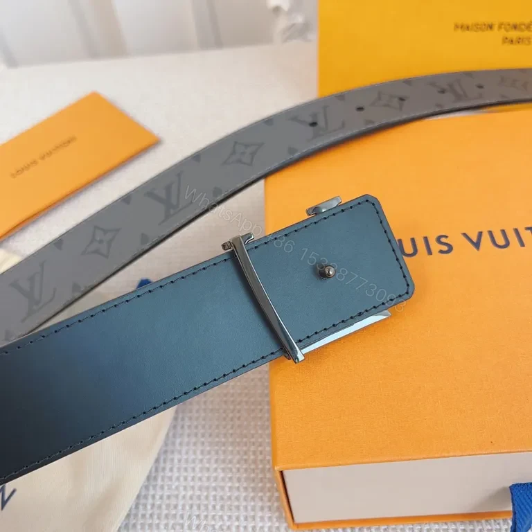 View 3 of Chic LV Monogram Belt: Subtle Luxury Everyday Elevation