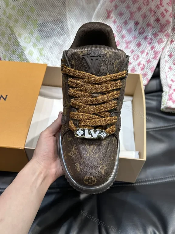 View 2 of Bold LV Monogram Textured Boots with Luxe Lacing
