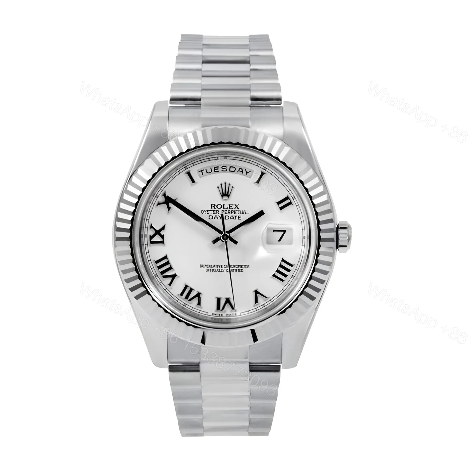 Rolex Day-Date Roman White Dial Replica — view 1