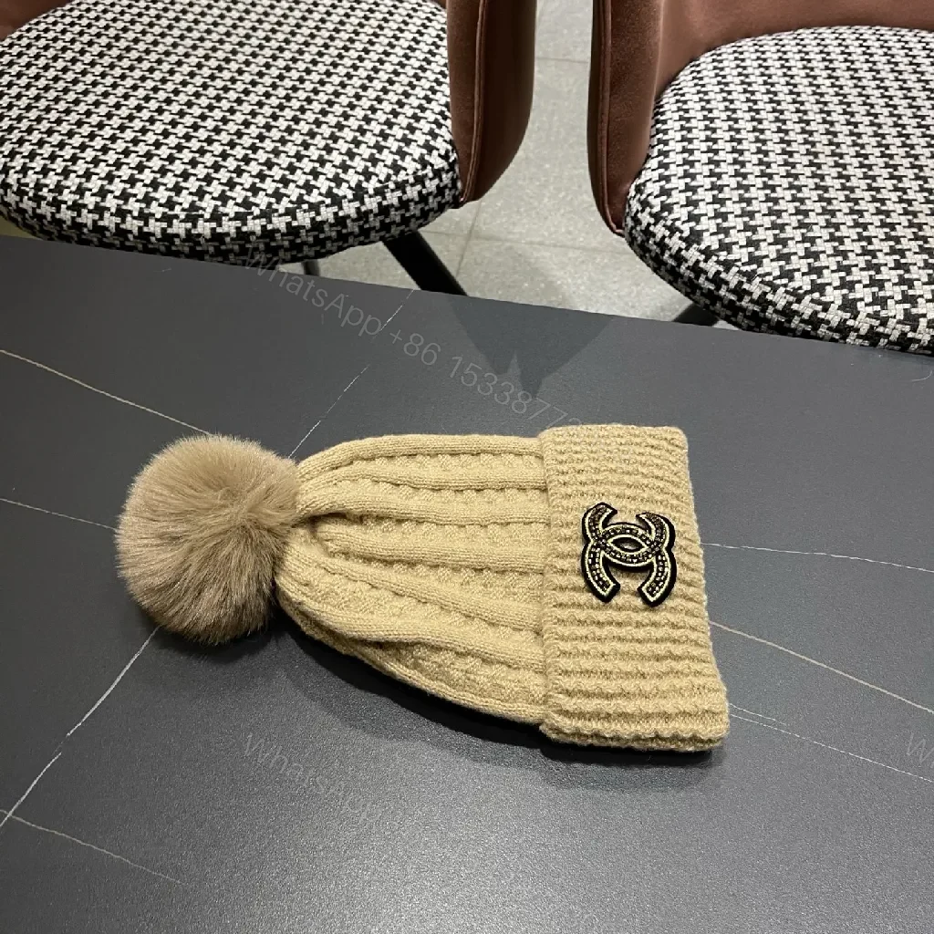 View 3 of Lux Knit Beanie + Premium Luxe Emblem + Cozy Chic + Warmth Texture + Beanie