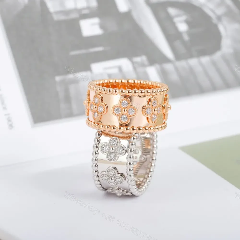 View 5 of 高仿首飾VanCleef&Arpels*RO9LN00鑲鑽萬花筒戒指玫瑰金中號