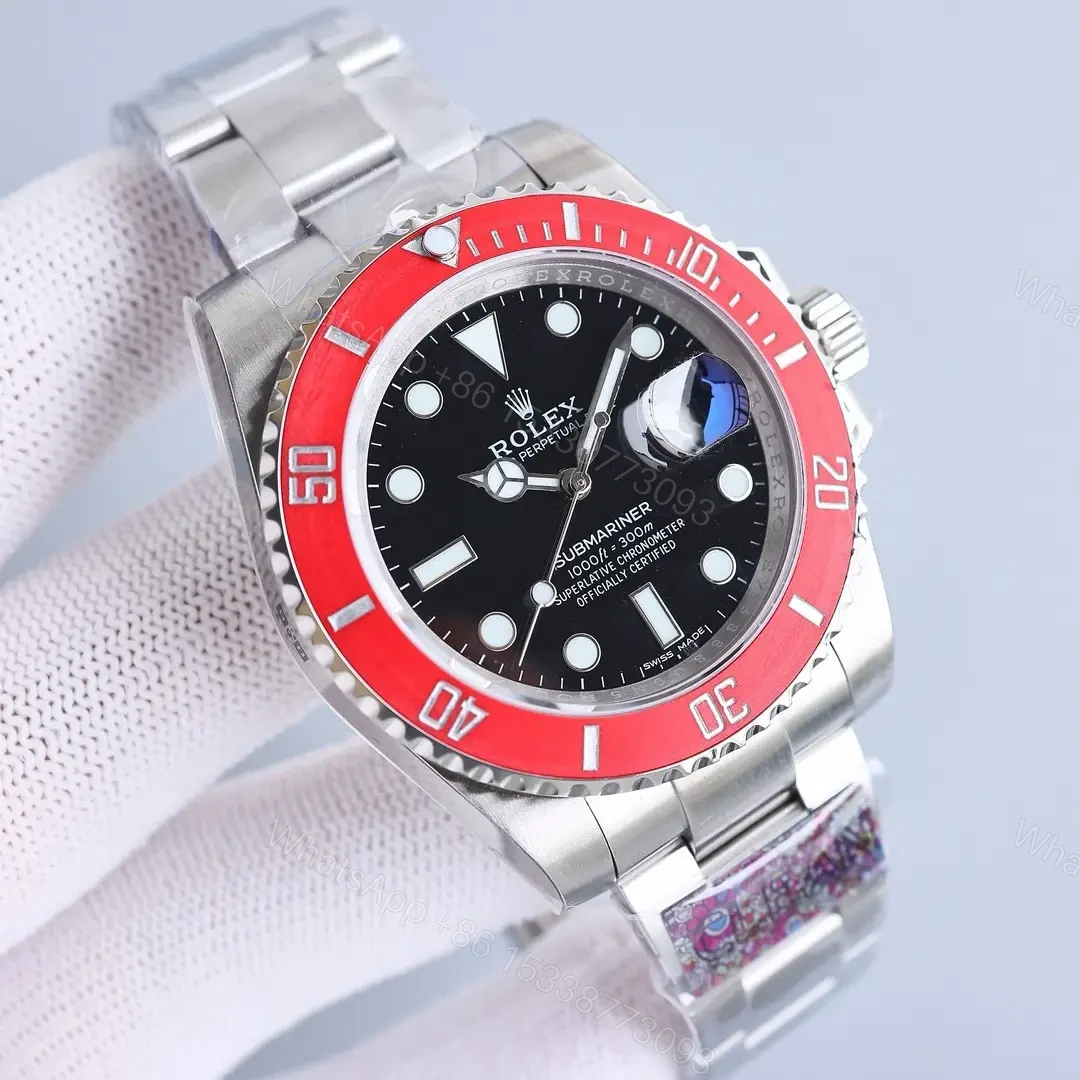 View 2 of Elite red bezel submariner replica 40MM B33 Edition RG-SUB-B33-RED-BEZEL