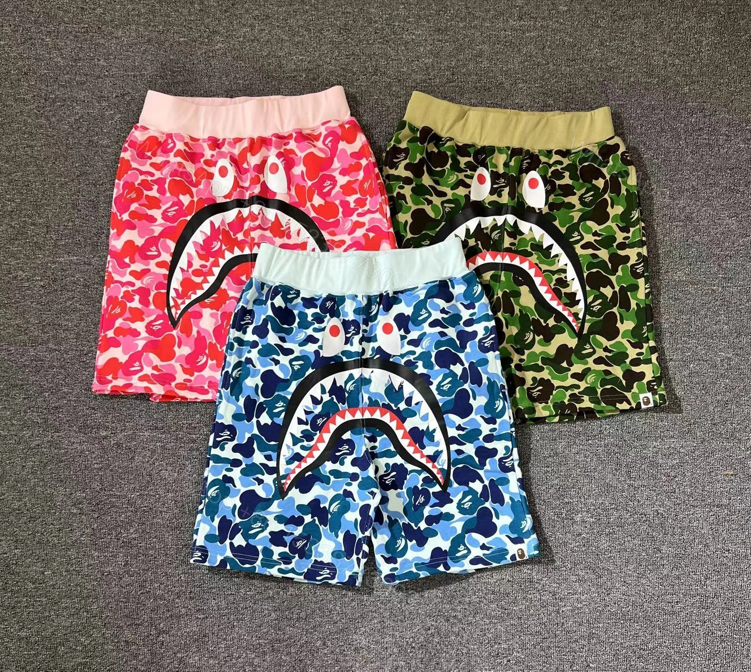 View 8 of BAPE Shorts # 8002 Blue & Pink & Green