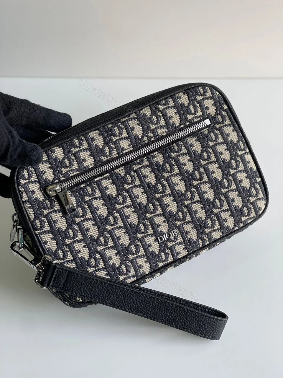 View 2 of DIOR Oblique Wristlet Pouch
