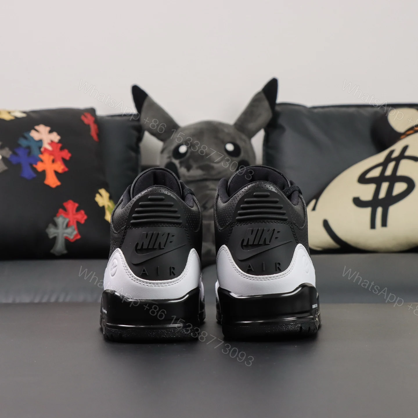 View 7 of Fragment Design x Jordan Air Jordan 3 “Black/White” Reps