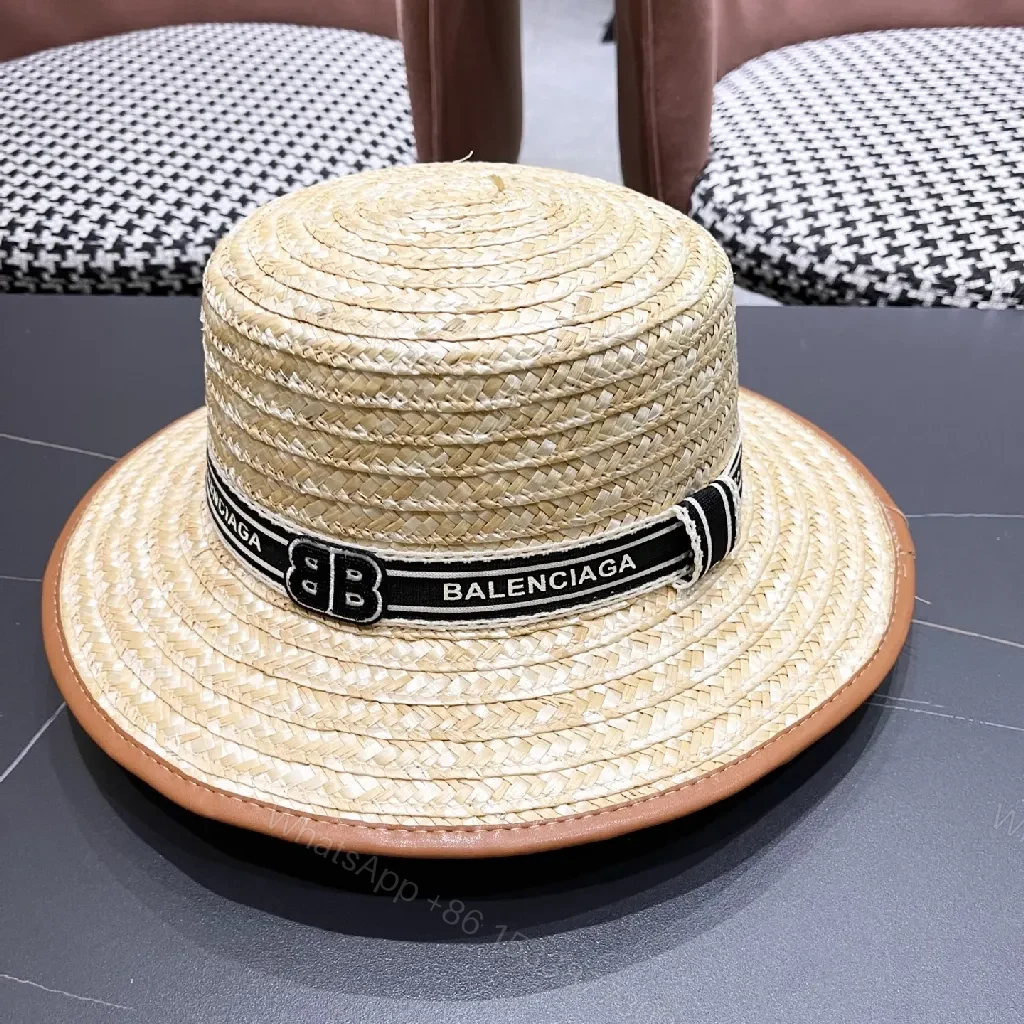 View 7 of Straw Panama Hat with Signature Black Band – Luxury Shield