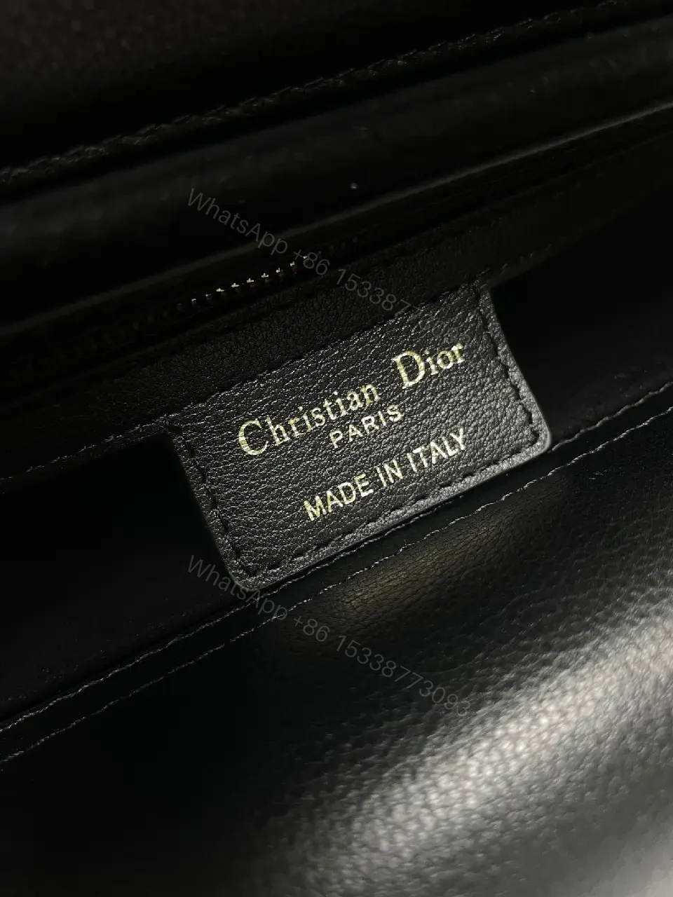 View 7 of Quilted Black Crossbody with Gold Chain: Modern Luxury Bag
