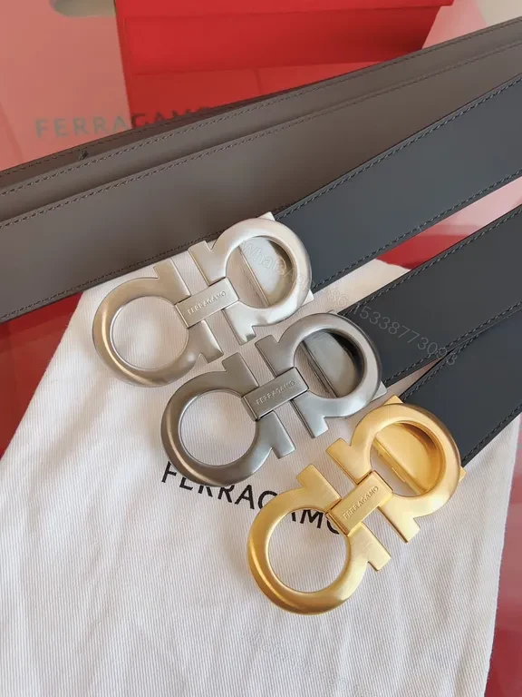 View 7 of Leather Belt + Full-Grain Leather + Modern + Signature Double-Ring Buckle + Belt