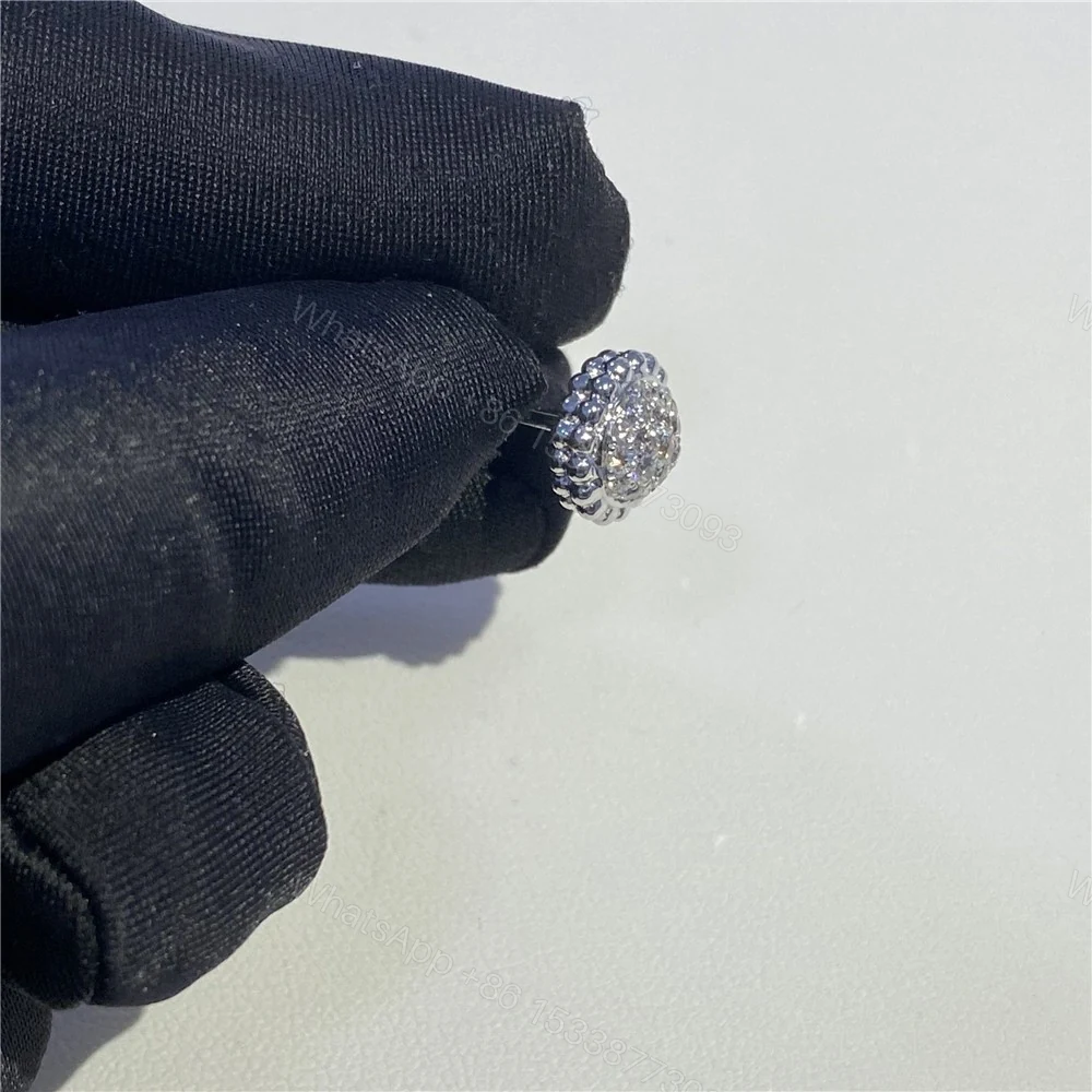 View 5 of Replica Van Cleef & Arpels Perlee Diamond Earrings VCARO9PF00