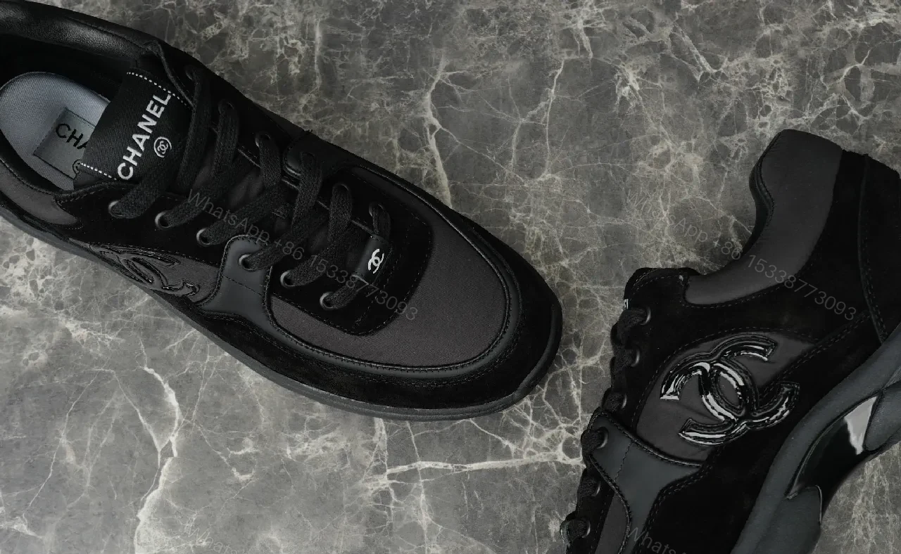 View 2 of Black Leather Minimalist Low-Top Sneaker with Luxe Comfort