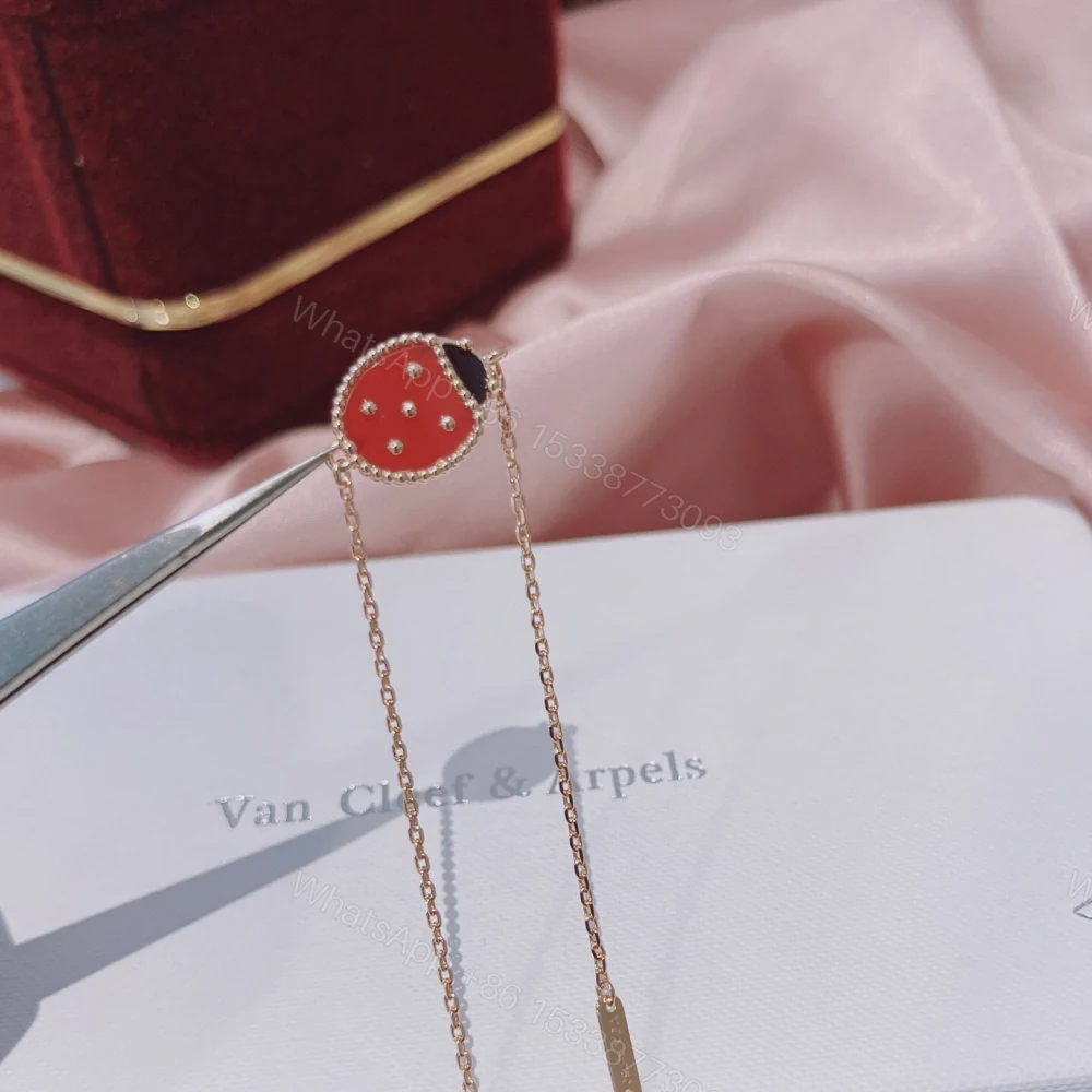 View 5 of 高仿首飾VanCleef&Arpels*RP7R000瓢蟲玫瑰金手鏈