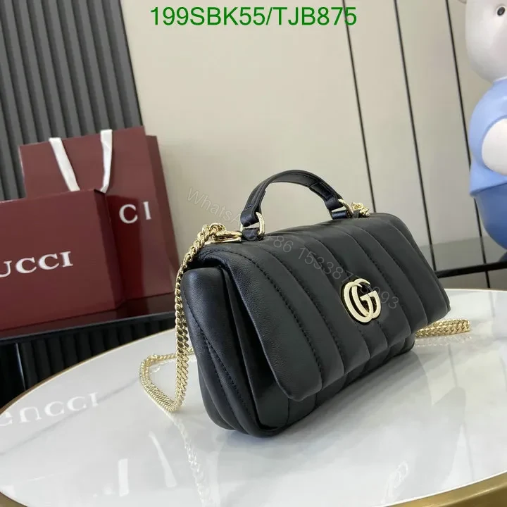 View 4 of Gucci Rosso Ancora Red Leather Mini Top Handle Bag HG258