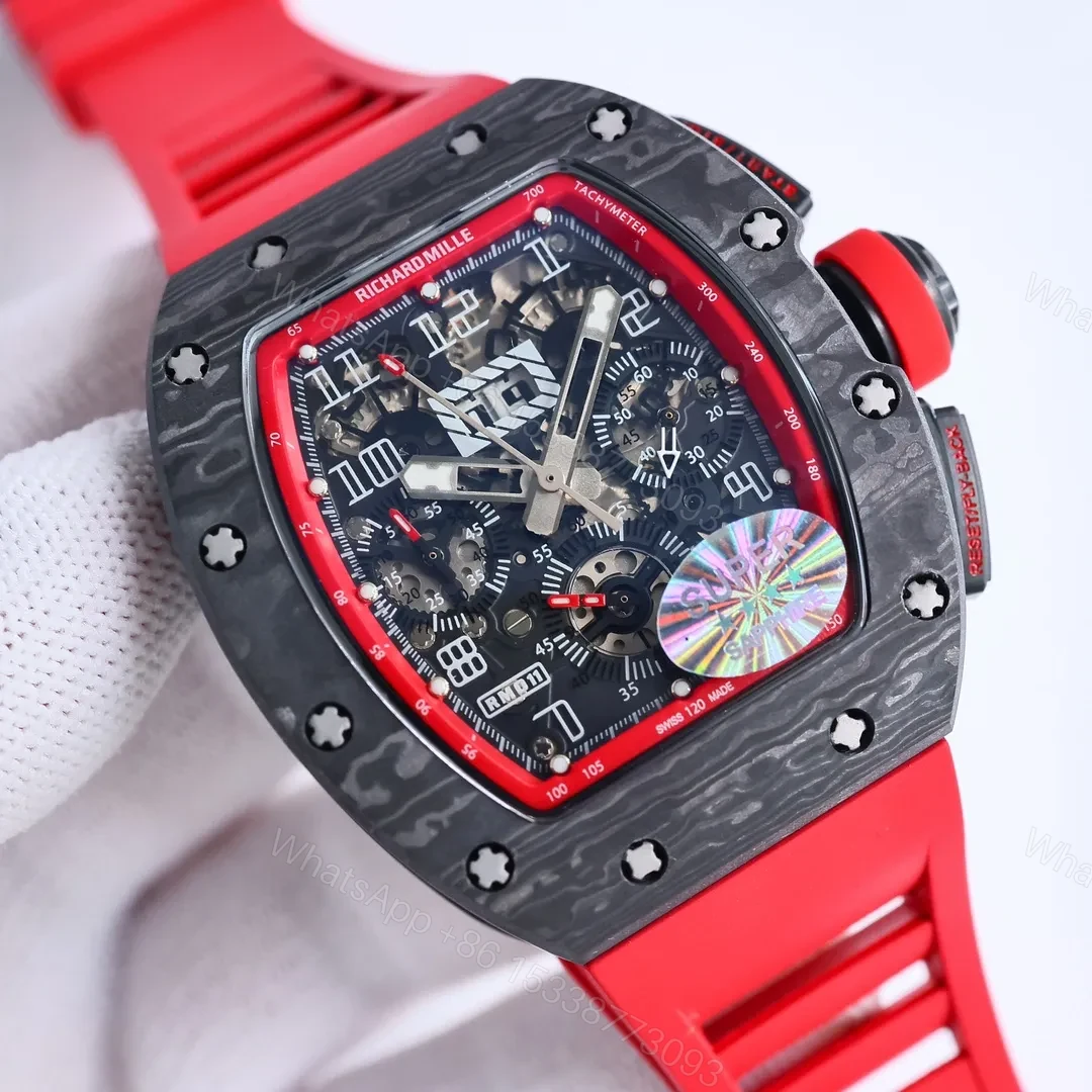 BBR Factory Richard Mille RM011 Red Flyback Watch — view 1