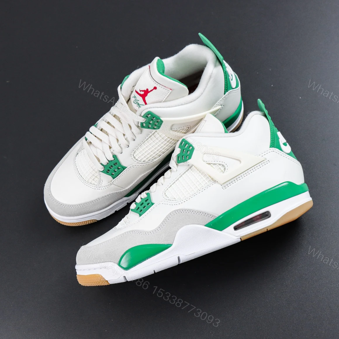 View 8 of Nike SB x Air jordan 4 Retro “Pine Green” Reps