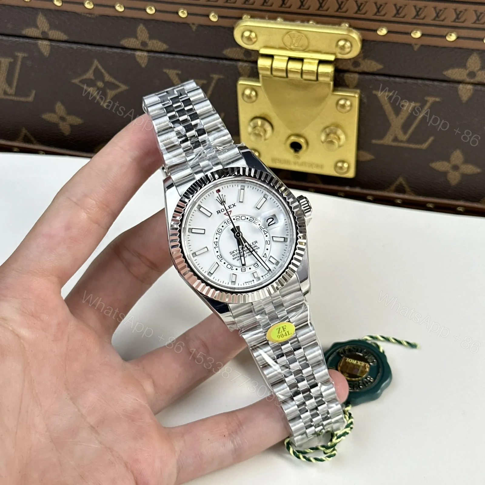 View 3 of Superclone Rolex Sky-Dweller Intense white Dial 336934 Jubilee