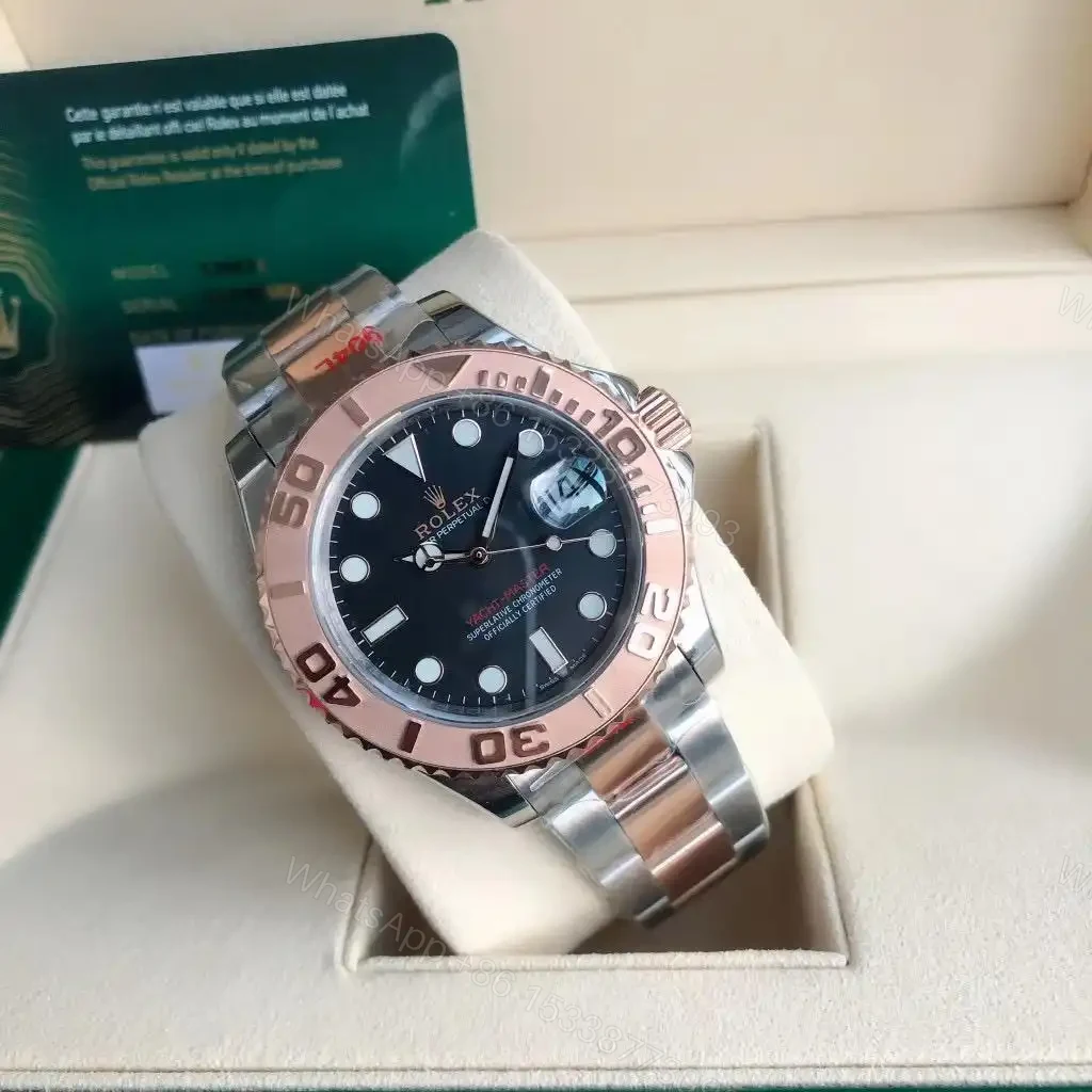 Rolex Yacht-Master 40 Rolesor Everose Black Dial 116621-0002 — view 1