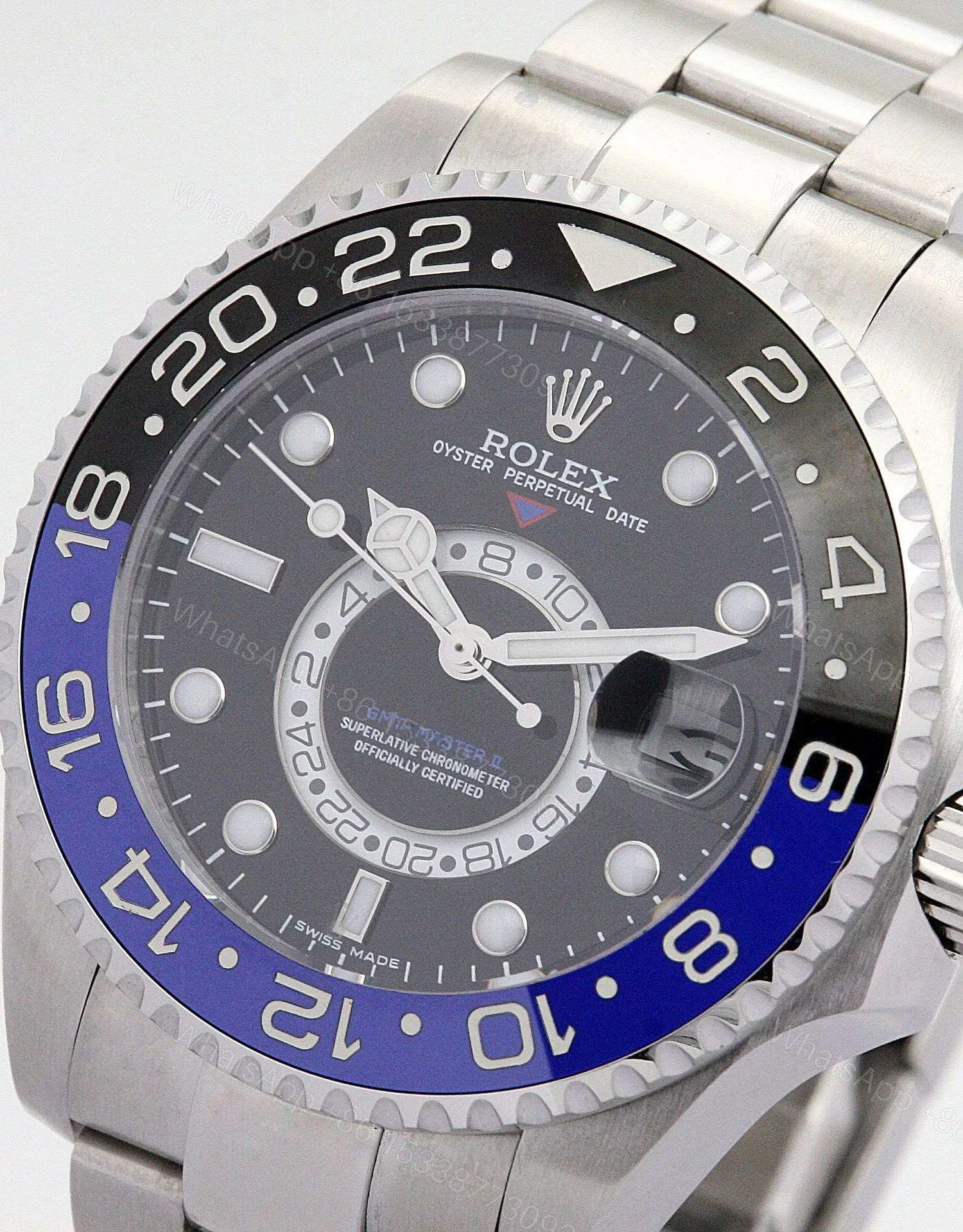 View 3 of Replica Rolex GMT-Master Black Dial 16720-2