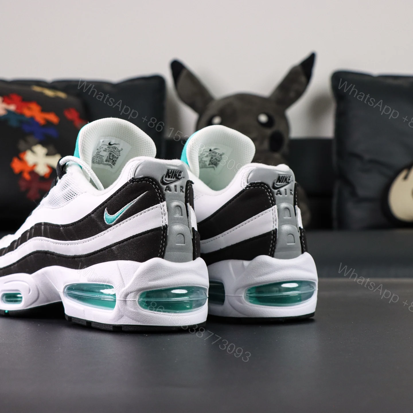 View 6 of Air Max 95 White Black Blue
