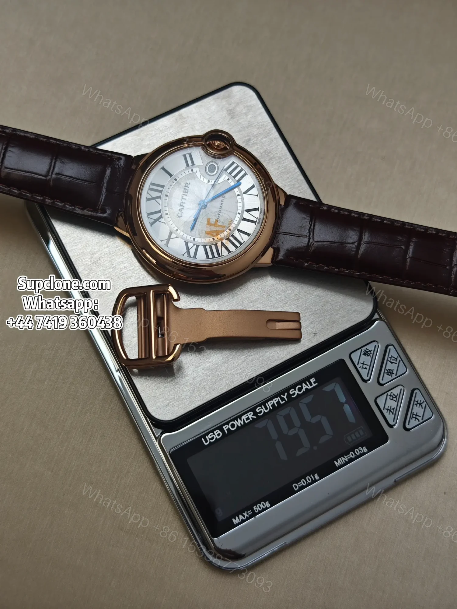 View 12 of Cartier Ballon Bleu WGBB0030 42mm Rose Gold Super Clone Automatic Replica