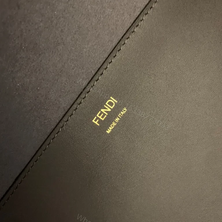 View 9 of Bold Matte Fendi Tote: Structured Street-Chic Design