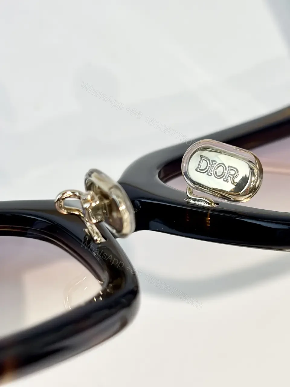View 7 of Oversized Black Gold Sunglasses – Luxe Dior-Inspired Glam