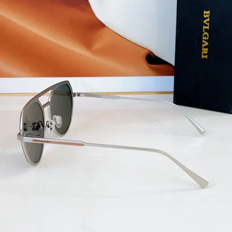 View 8 of Chic BVLGARI-Style Sunglasses: Modern Frame, All-Day Comfort