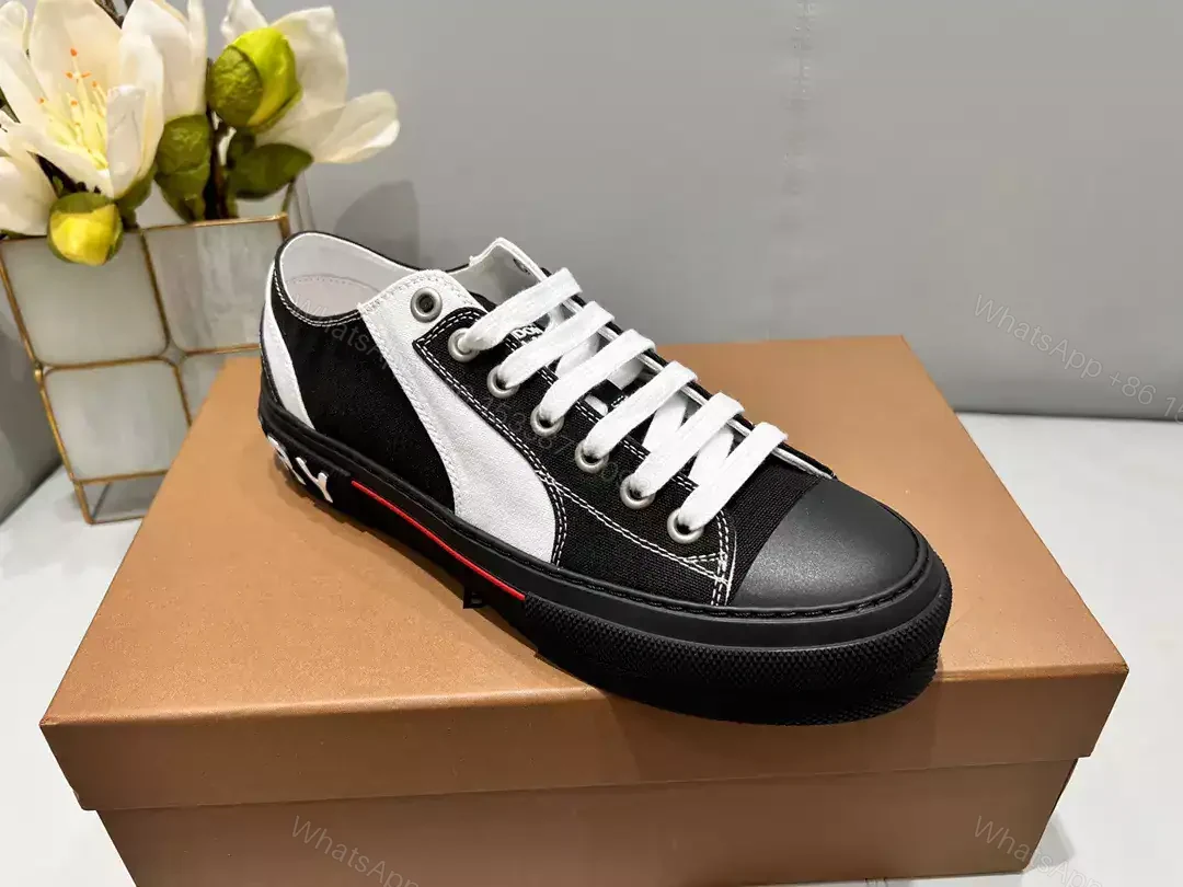 View 2 of BURBERRY CHECK COTTON SNEAKERS – BBR130