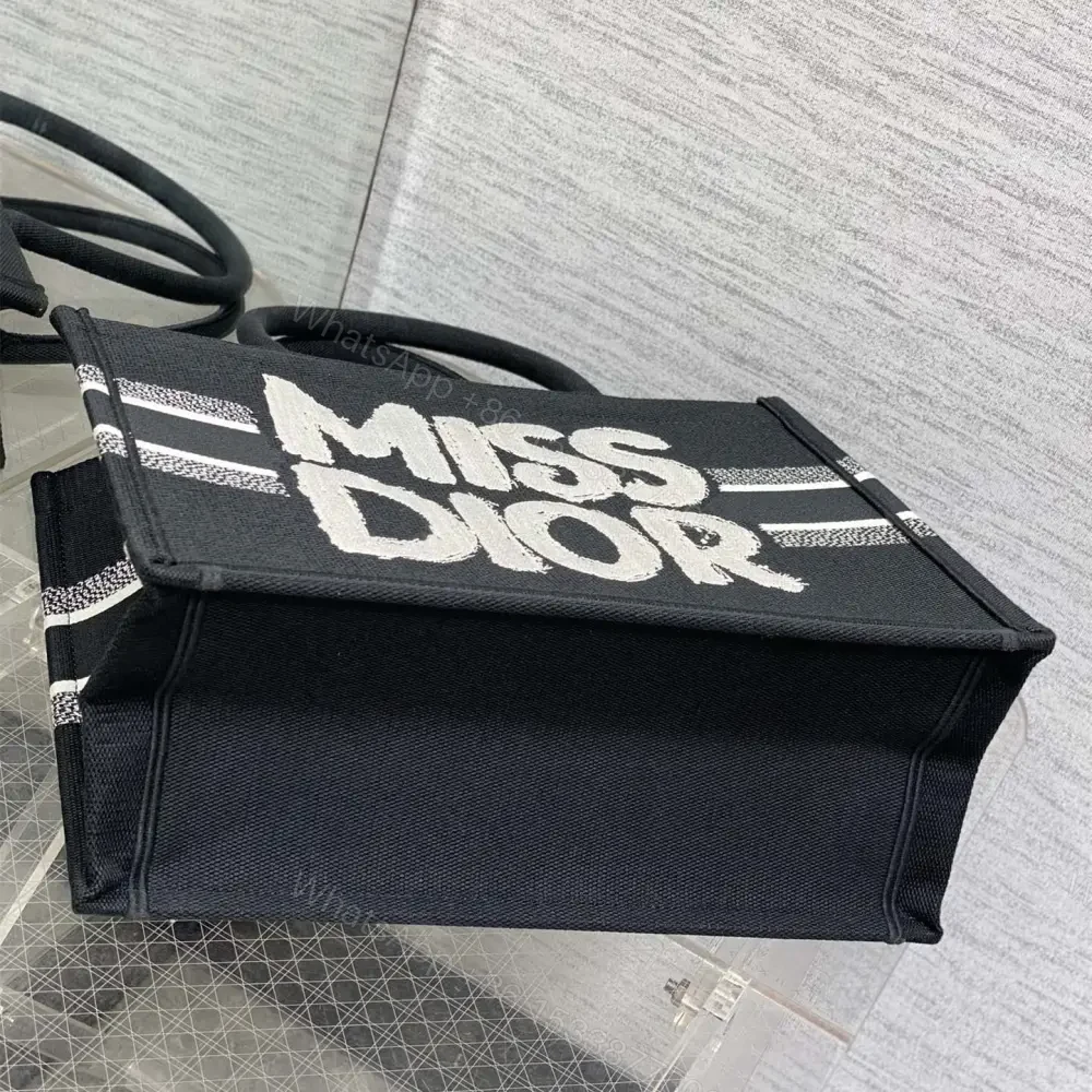 View 4 of 高仿Dior*BookTote系列M129M993購物袋Miss黑色中號免檢版