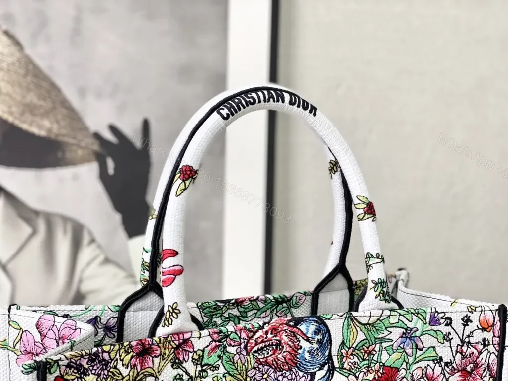 View 8 of Bold Floral Dior Tote: Luxe Craft, Everyday Prestige Bag