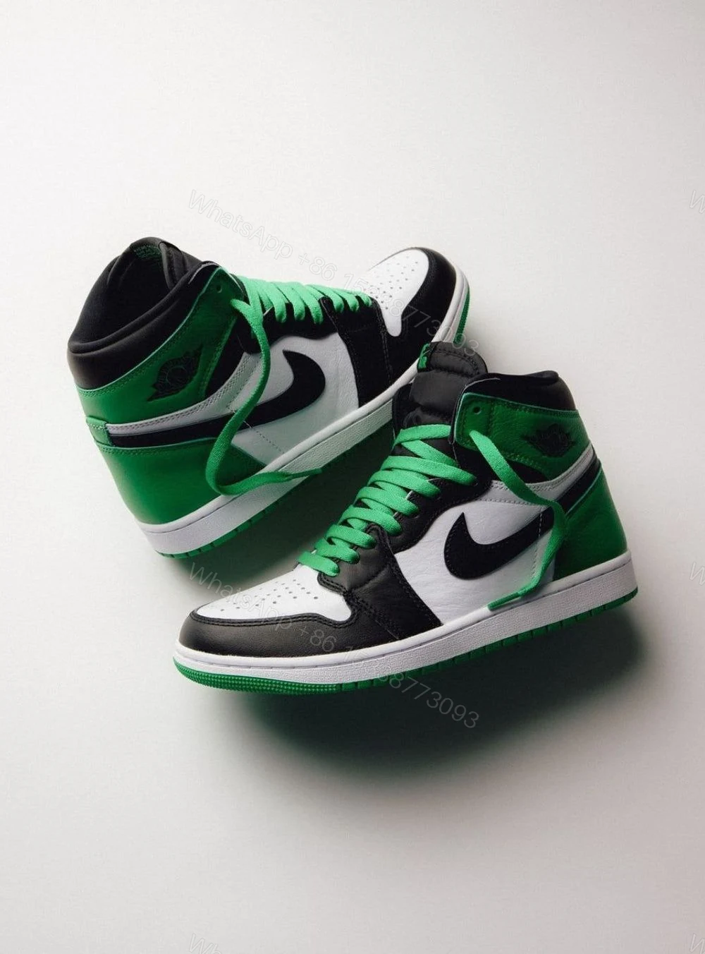 View 3 of FIRST COPY NIKE AIR JORDAN 1 RETRO HIGH LUCKY GREEN SEMI UA