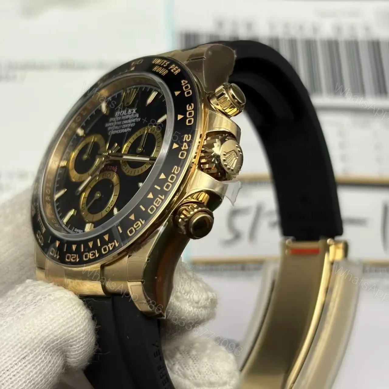 View 4 of Superclone Rolex Daytona Black Dial 126518LN