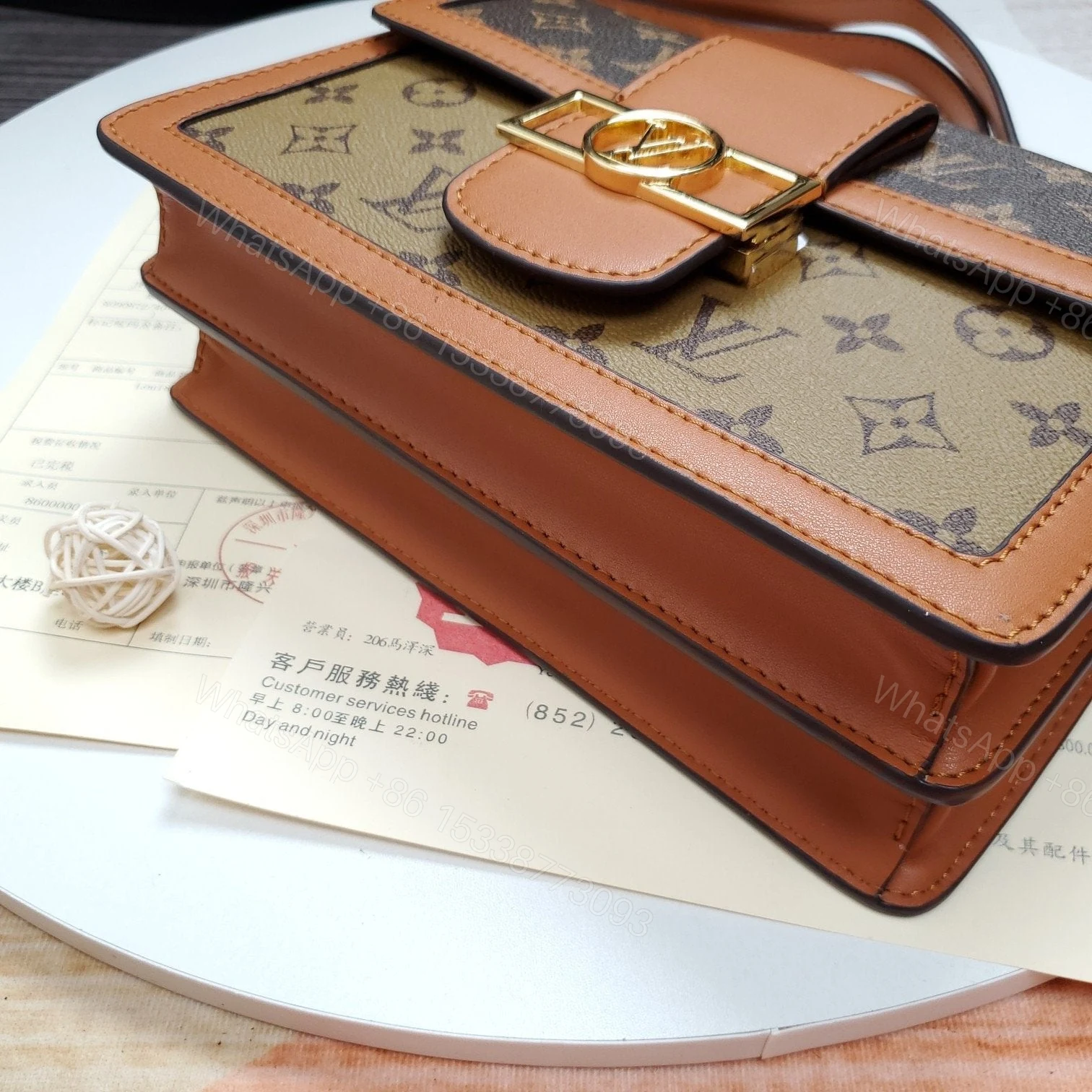 View 7 of LOUIS VUITTON Dauphine MM Monogram Reverse Other Monogram Canva