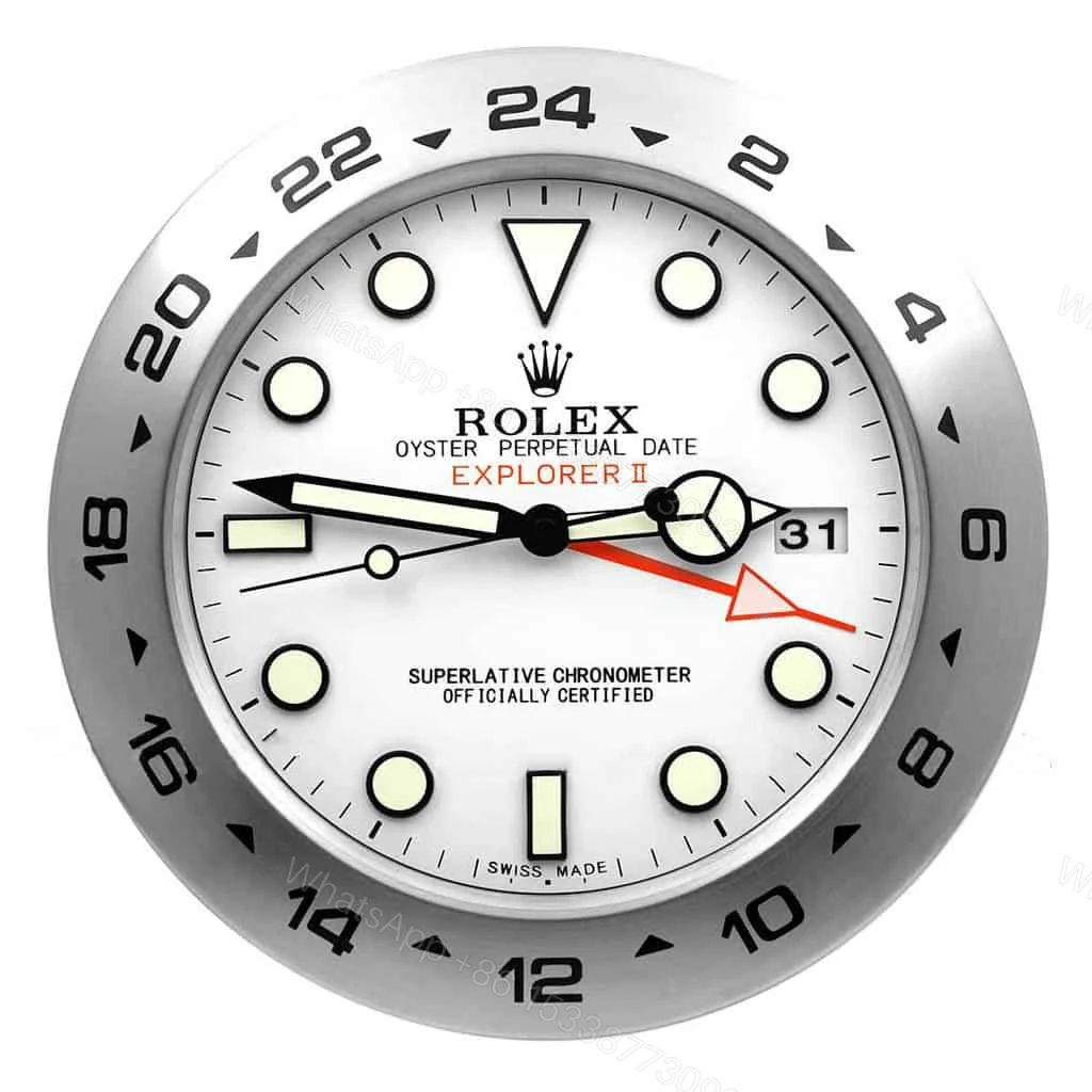 View 2 of ROLEX WALL CLOCK – EXPLORER 2 WHITE