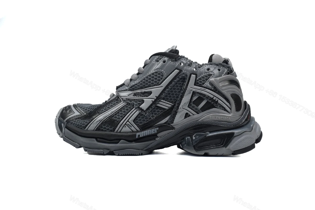 View 6 of Balenciaga Runner All Black Gray 677402 W3RB2 1515