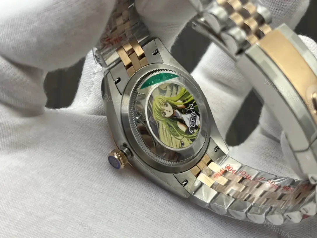 View 7 of Rolex Datejust 36 Stainless Steel Yellow Gold Diamond Grey Roman Jubilee 278383RBR-0018